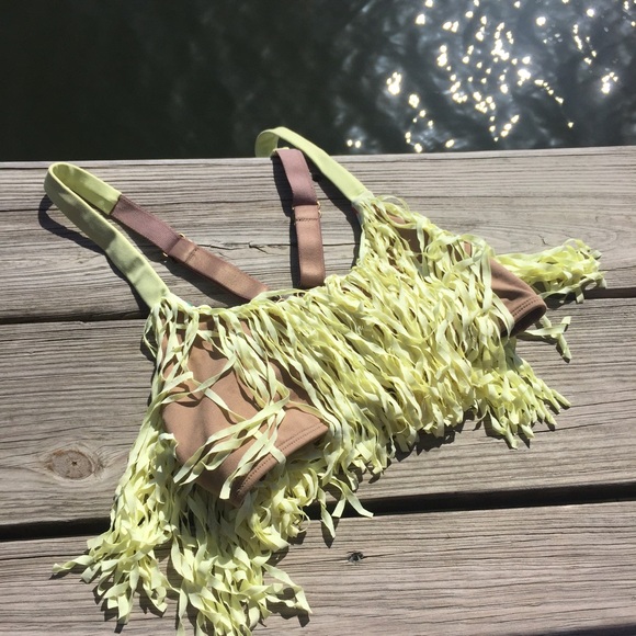 Maaji Reversible Fringe Bathing Suit Top
