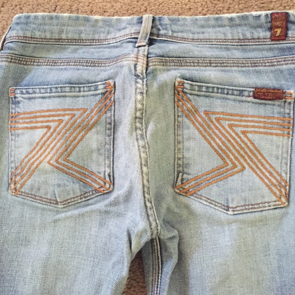 Seven light wash denim