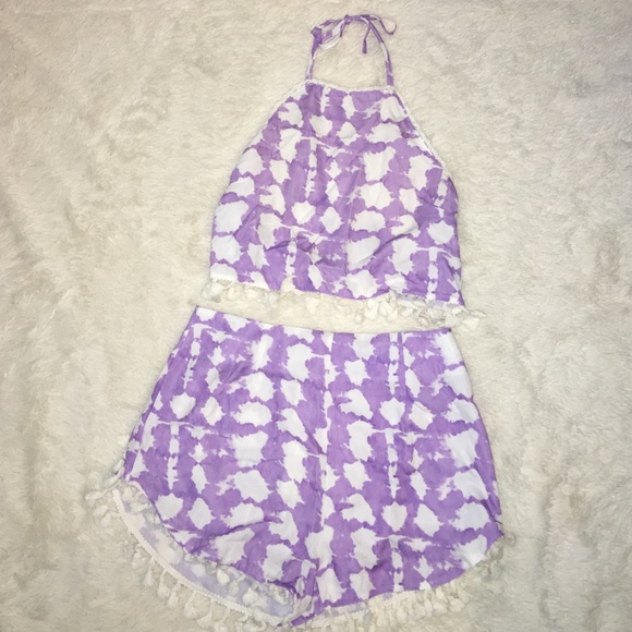 Two Piece Lavender Set