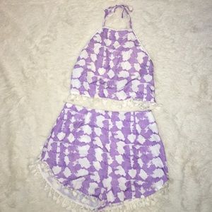 Two Piece Lavender Set