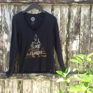 Life Is Good Black Long Sleeve Shirt
