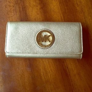 Gold Michael Kors Wallet
