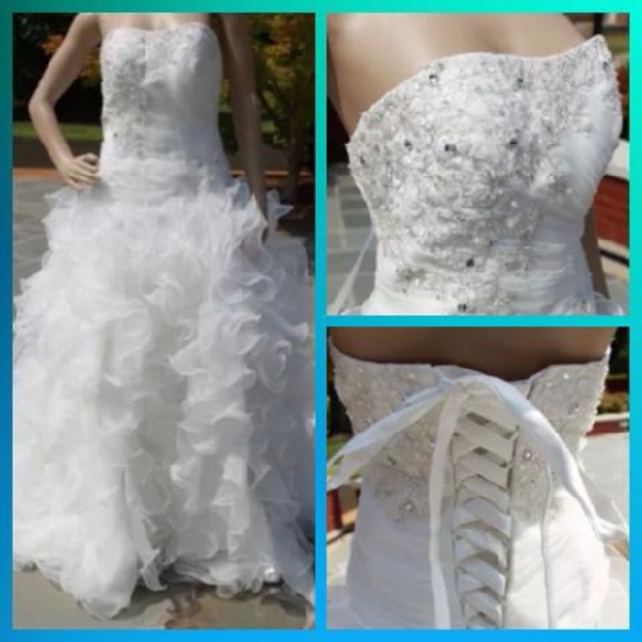 Dresses & Skirts - New Custom Organza Ruffle Gown