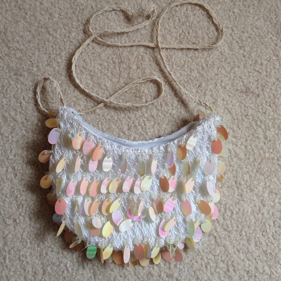 White iridescent bag