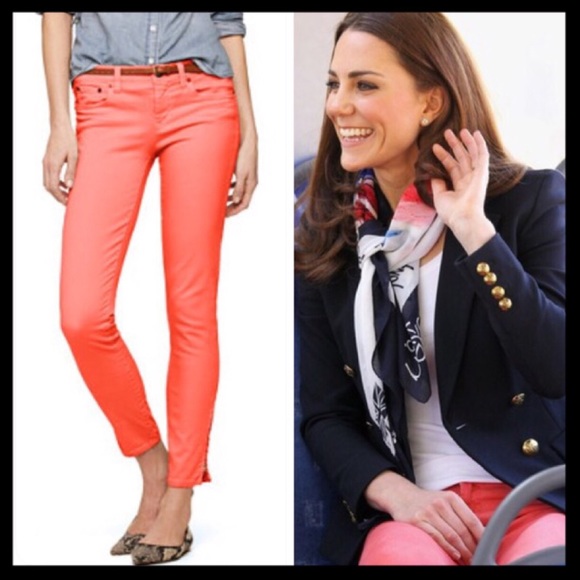 J. Crew Denim - SOLD 💜 j. crew // toothpick ankle jeans • coral