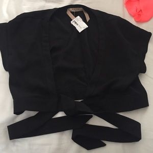 Black tie front top
