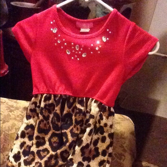 Leopard Print Girls Dress