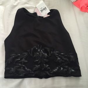 Black crop top