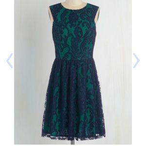 Ivy+Blu Vintage Style Navy Dress