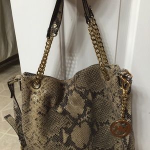 MICHAEL Michael Kors | Bags | Michael By Michael Kors Snakeskin Jet Set ...