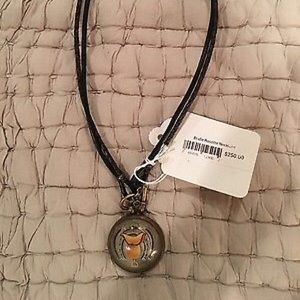 Horse bridle rosette necklace