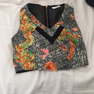 Printed crop top