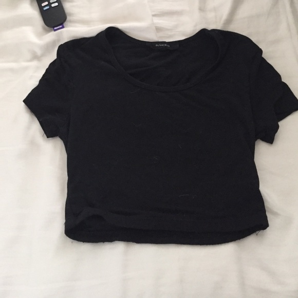 Black crop top