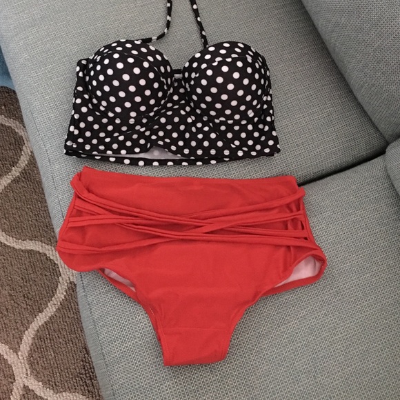Retro high waisted bikini