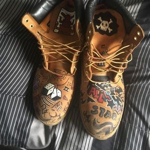 Custom timberland boots