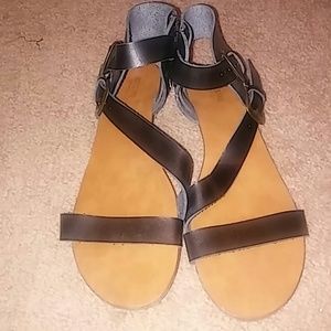 Black strappy sandals