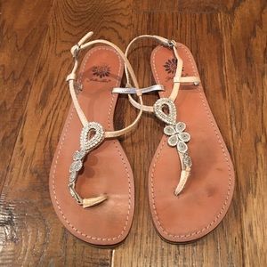 Yellow Box Jeweled Sandals