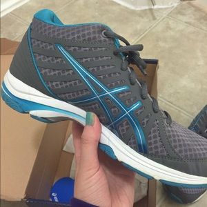 Asics Gel Silver/Maui Blue Running Sneakers