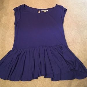 Purple peplum shirt