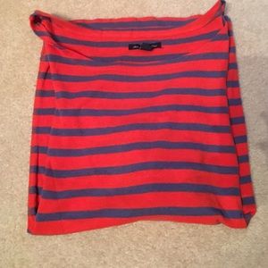 Striped 3/4 sleeves top
