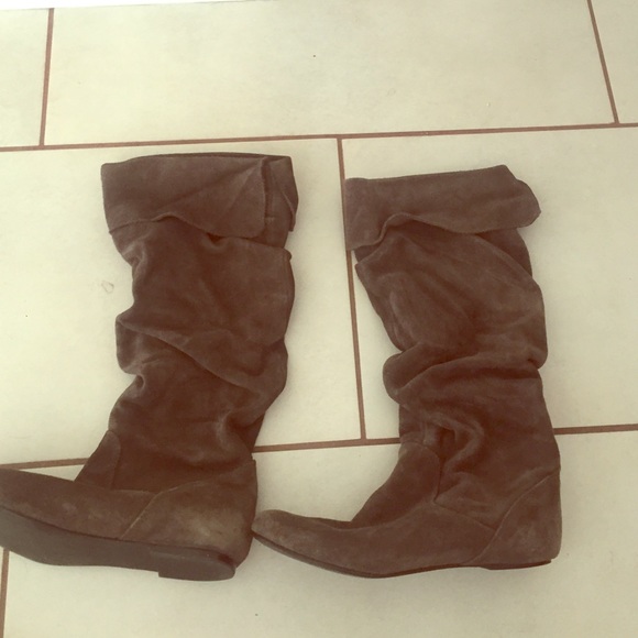 * WORN* STEVE MADDEN Bonanza Gray Boots
