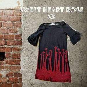 Sweet Heart Rose Sweater Dress