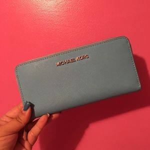 Aquamarine Michael Kors Continental Wallet