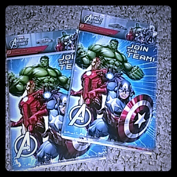 Avengers birthday invites - Picture 1 of 2