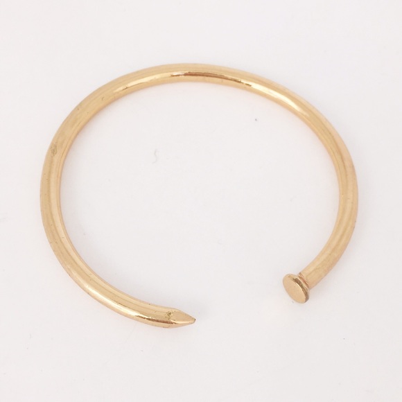 boutique Jewelry - ✨SOLD✨Modern Gold Tone Nailhead Nail Bracelet