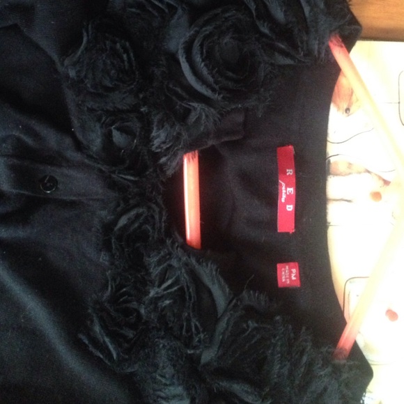 Black Ruffled Cardigan Great Condition! - Picture 3 of 3