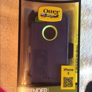Navy and green otterbox