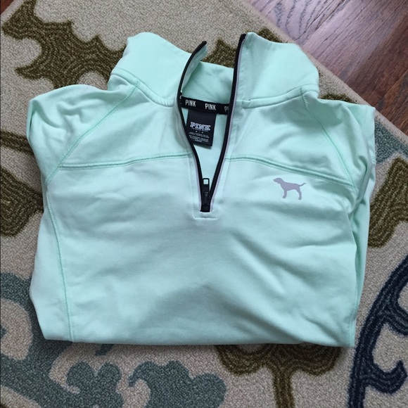 Pink Victoria's Secret Quarter Zip Up