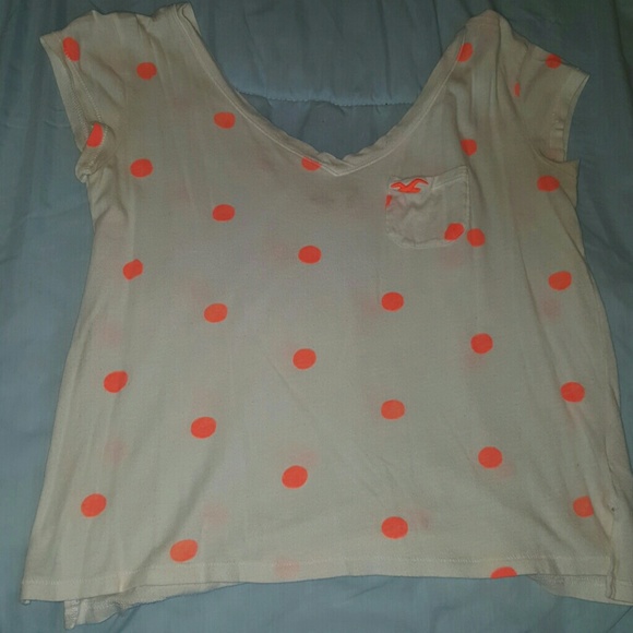 Hollister short sleeve crop top