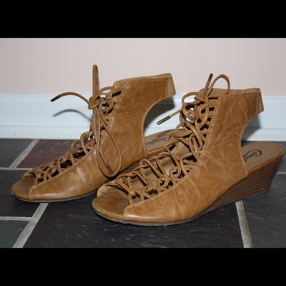 Candie's Shoes - Candies Leather Lace Up Sandals