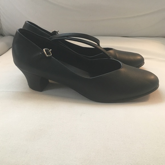 Black character shoes