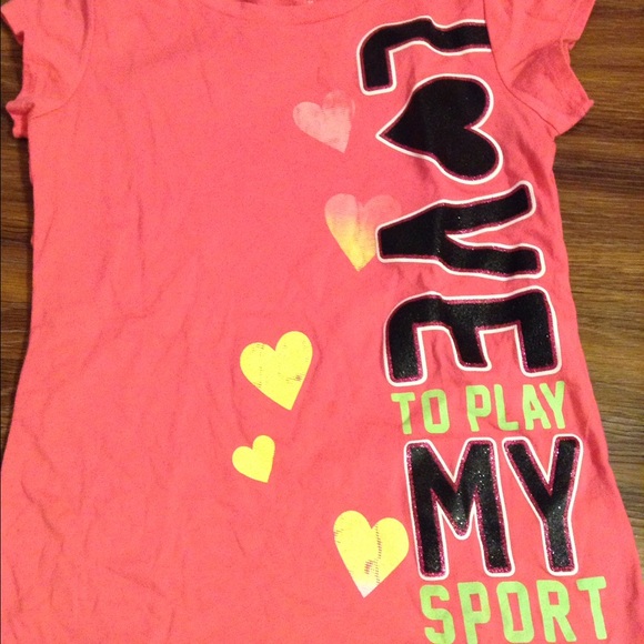 "Love to play my sport" kids tshirt