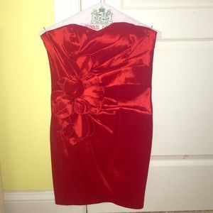 Jessica McClintock Red Homecoming Dress