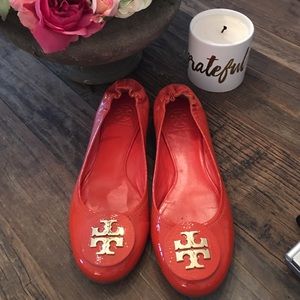 Tory Burch orange ballerina sandals,size 9. $99.00 Tory Burch orange ballerina sandals,size 9. $99.00