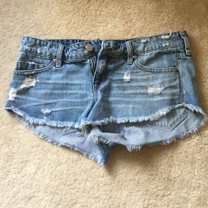 BDG low rise dolphin denim shorts