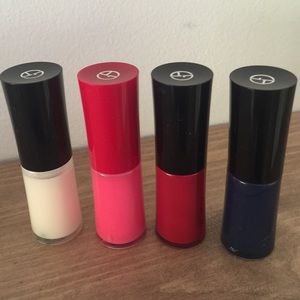 Bundle of 4 Giorgio Armani nail lacquers.