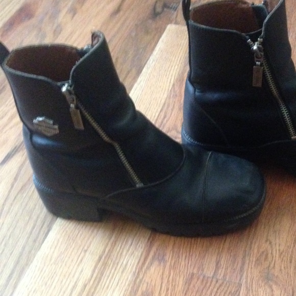 Harley Davidson black motorcycle boots