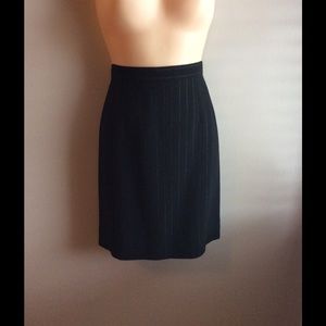Pinstripped pencil skirt