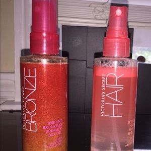 Victoria's secret tanning and beach hair spray!