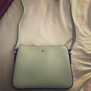 Mint Kate Spade Crossbody with zipper and pockets