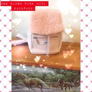 Cutest!✨Blush Pink Suede UGG Mini Backpack! 🌸💕😻
