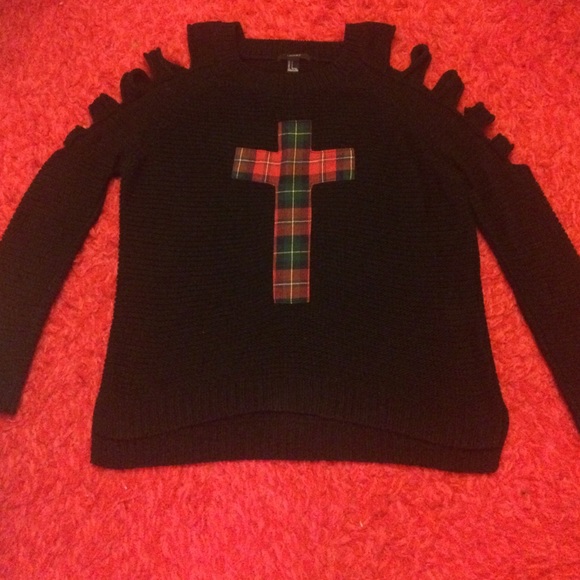 Cut Out Shoulders Sweater