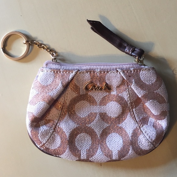 Coach card and key chain holder