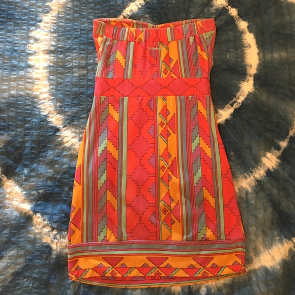 Billabong Aztec mini dress. size medium - Picture 4 of 8