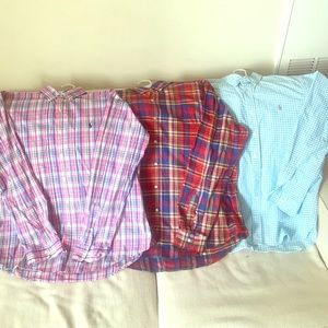 3 Polo Ralph Lauren Button Up Shirts