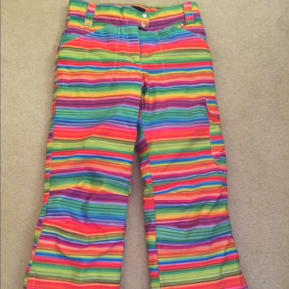 Warm and colorful  snow pants!